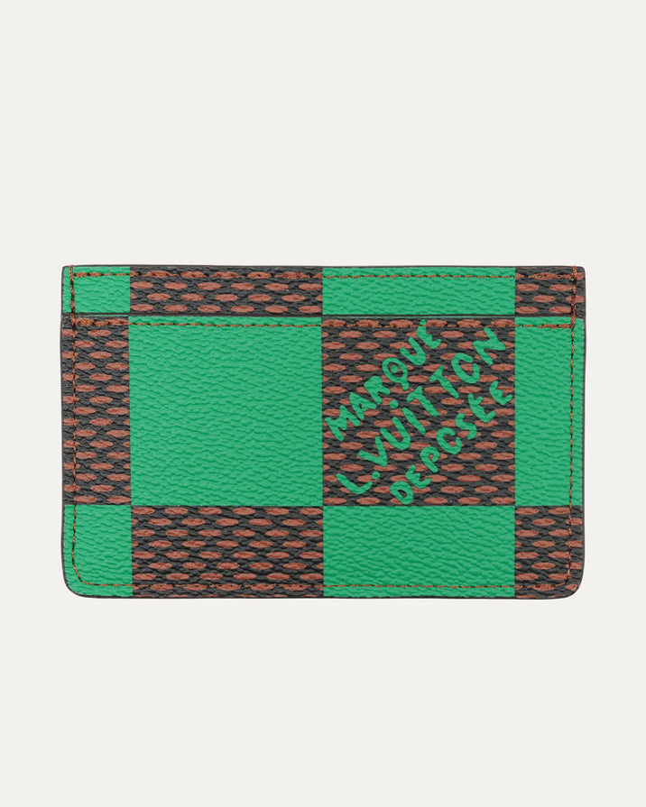 Damier Pop Porte Cartes Simple Cardholder