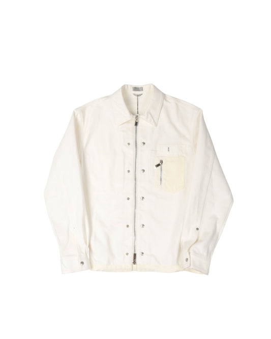 Homme Zip Up Denim Jacket