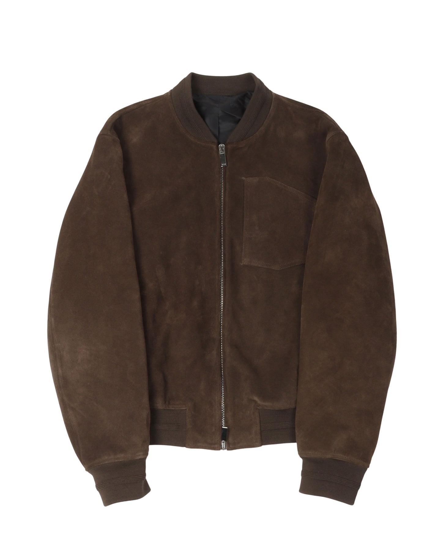 Suede Bomber Jacket