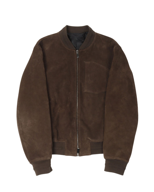 Suede Bomber Jacket