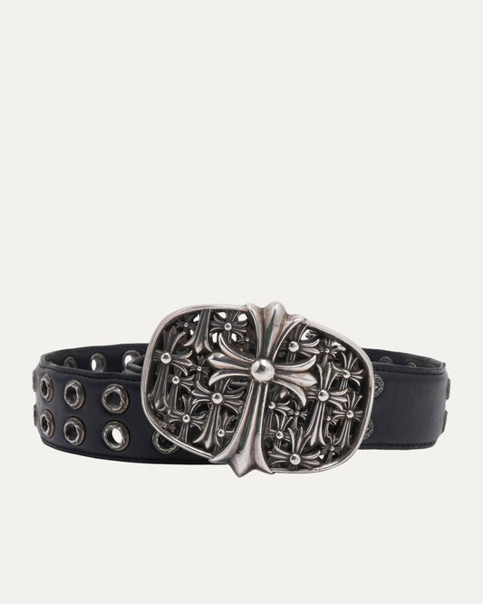 Cemetery Cross Double Grommet Belt