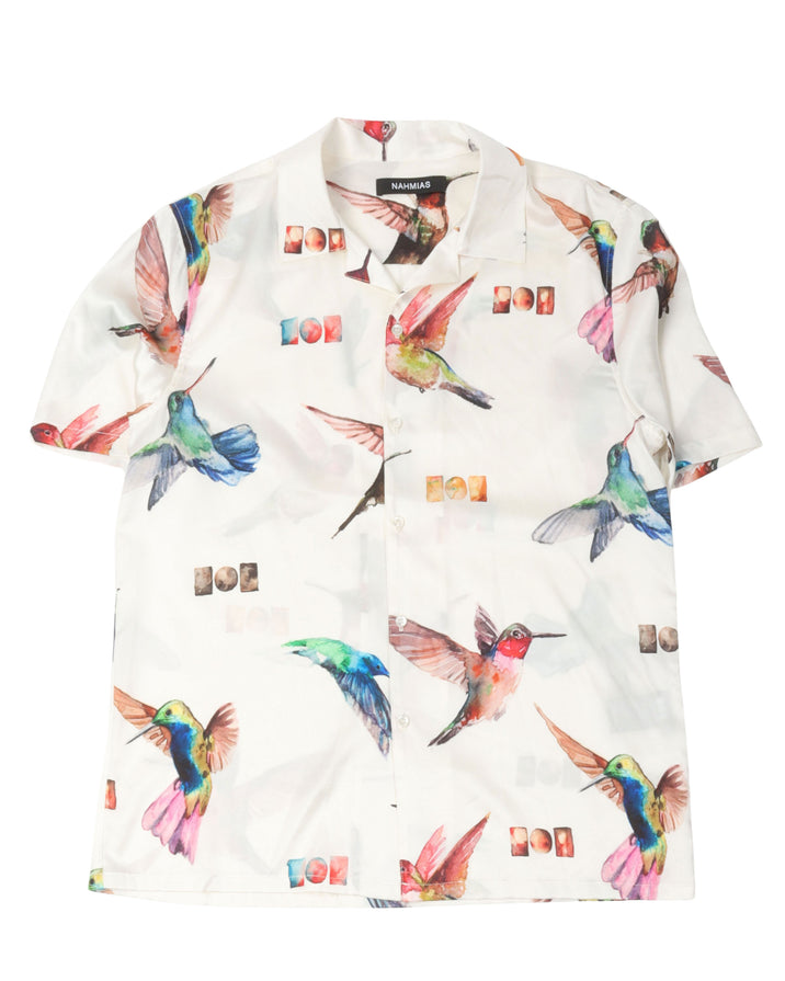 Silk Hummingbird Short Sleeve Shirt