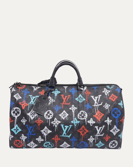 Graffiti Monogram Keepall Bandoulière 50