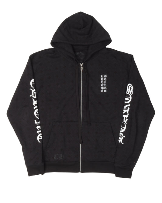 Monogram Horseshoe Logo Zip Up Hoodie