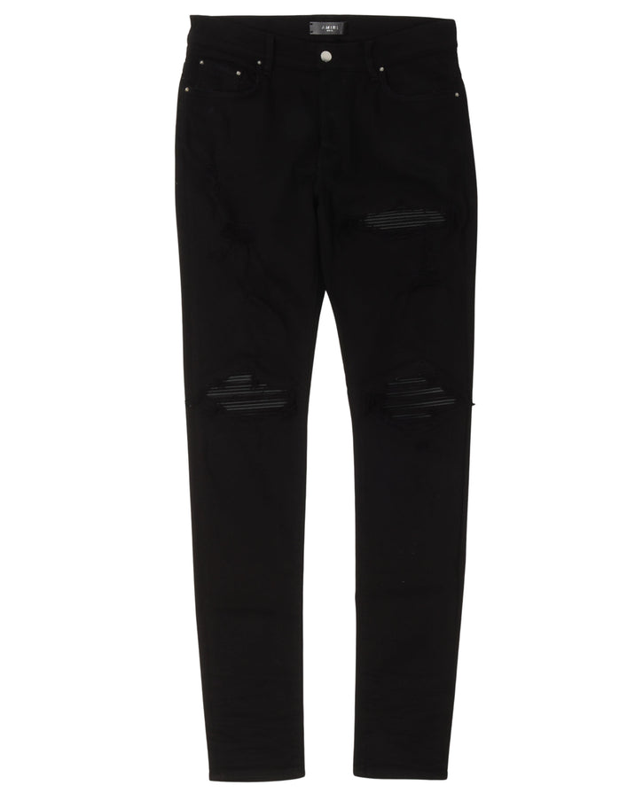 MX-1 Leather Patch Jeans