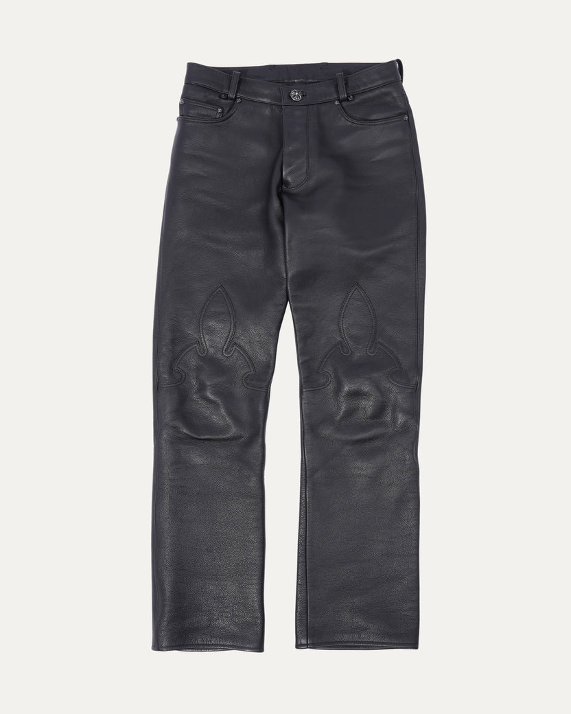 Fleur Knee Leather Pants