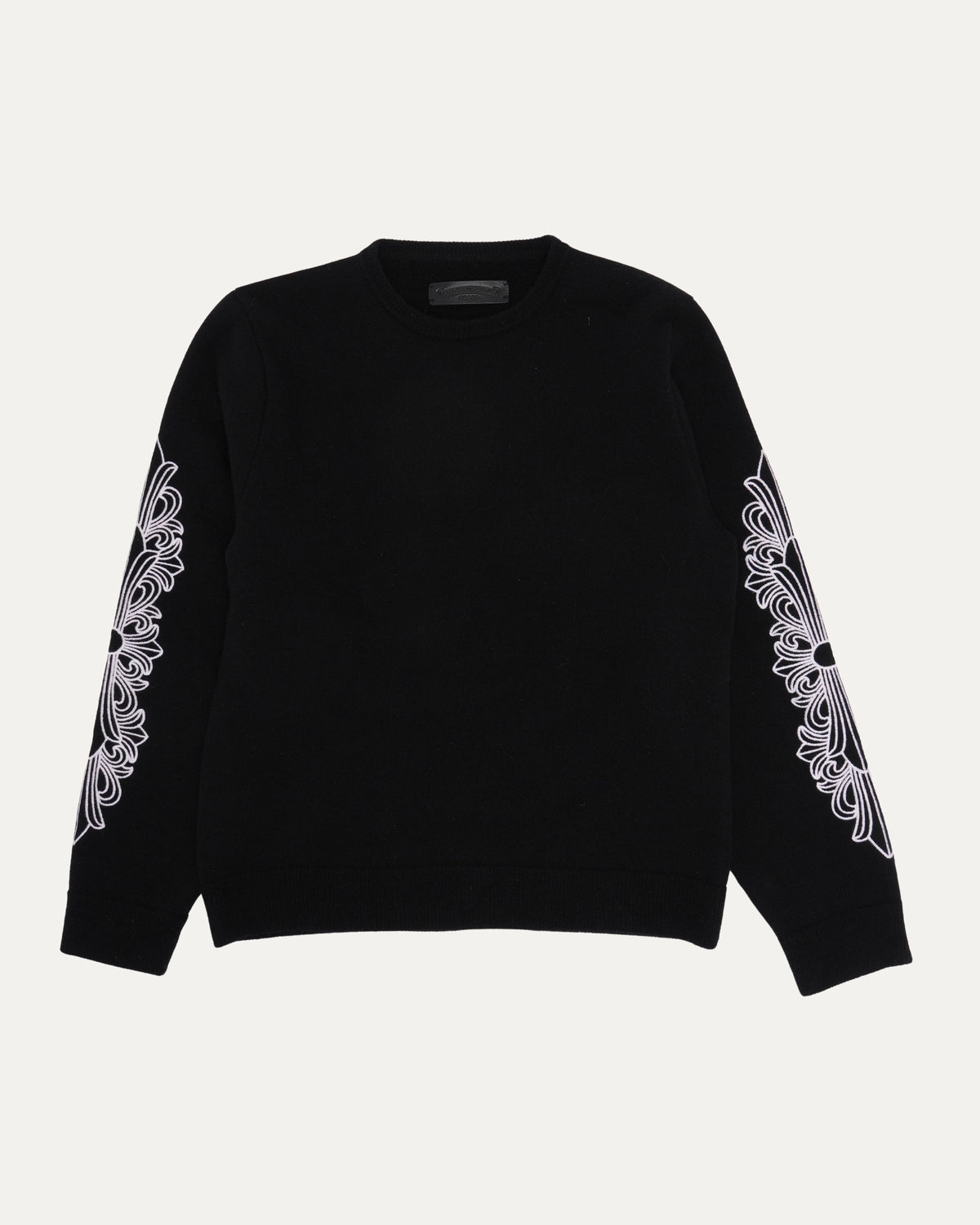 Life Sentence Cashmere Floral Cross Crewneck Sweater