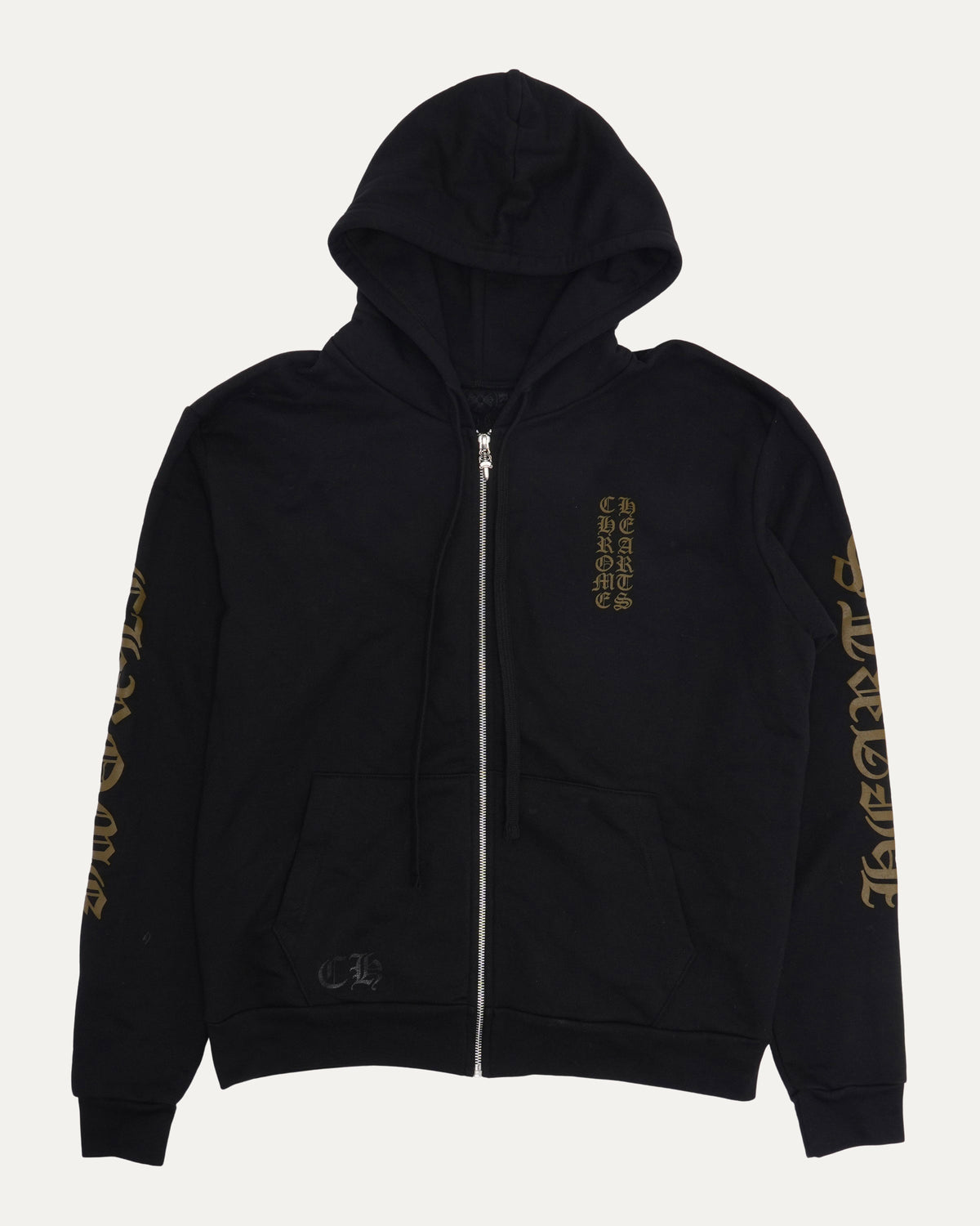 Vertical Logo Zip Up Hoodie