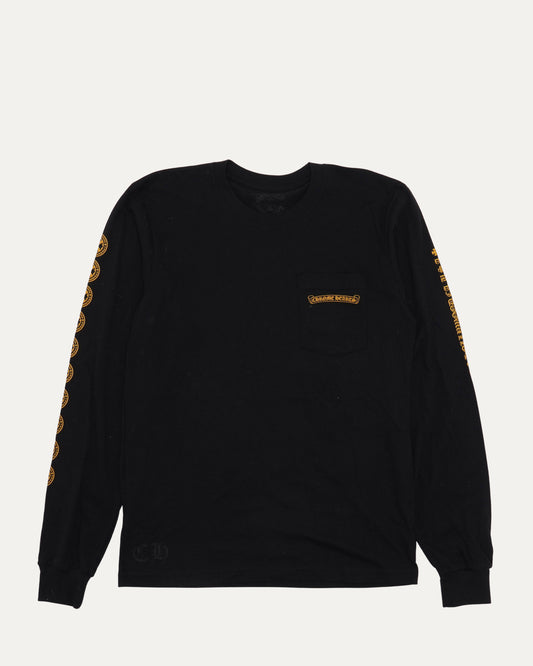 Plus Cross Pocket Long Sleeve T-Shirt