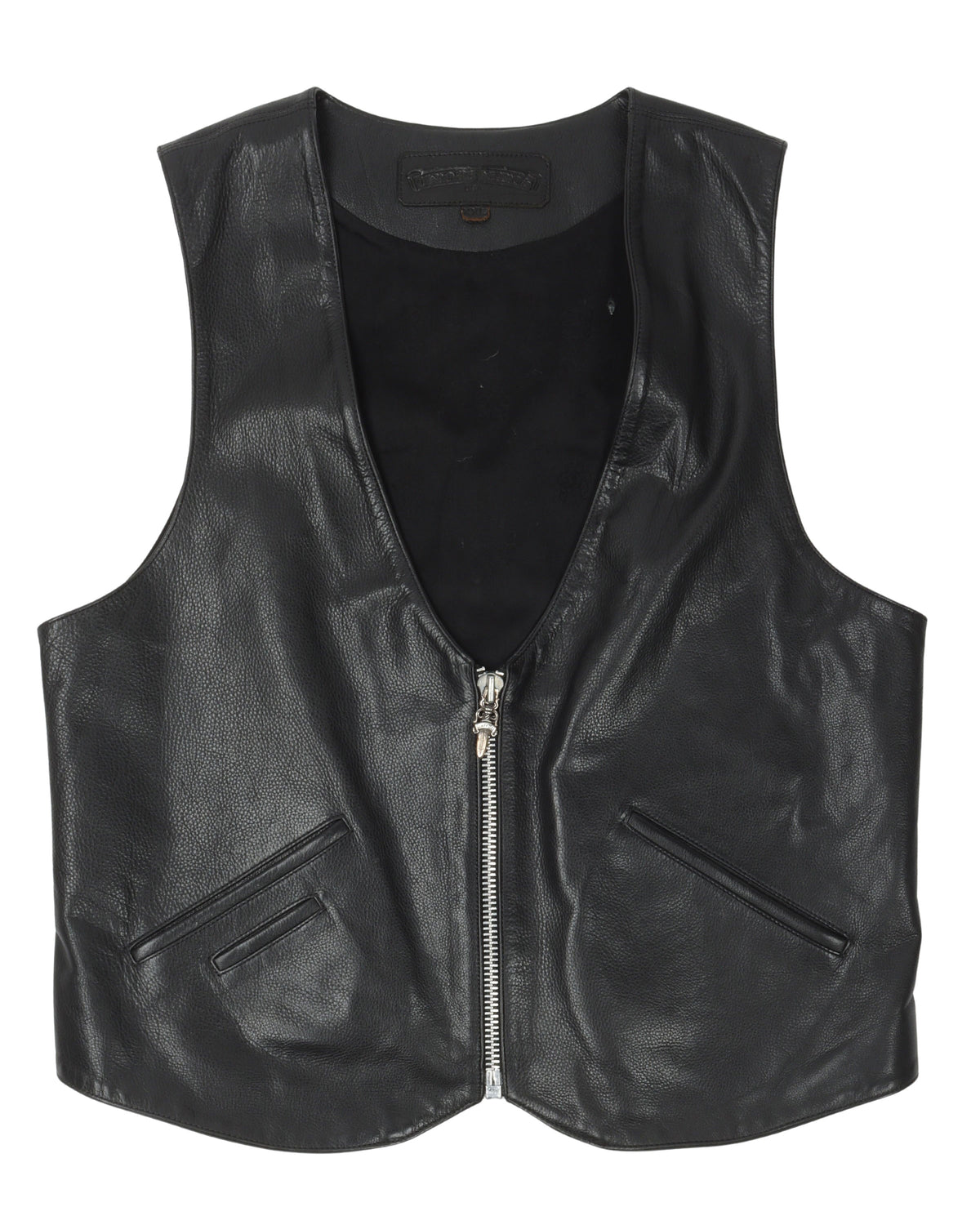 Leather Vest with Hardware
