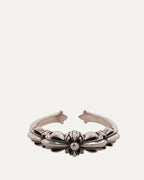 Mini Double Floral Cross Ring