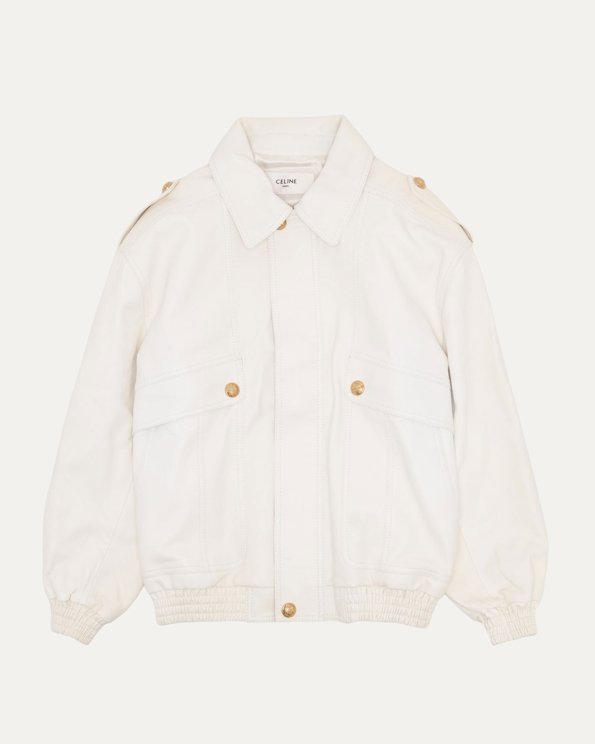 Leather Bomber Jacket