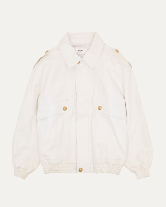 Leather Bomber Jacket