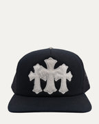 Pony Hair Cemetery Cross Patch Trucker Hat