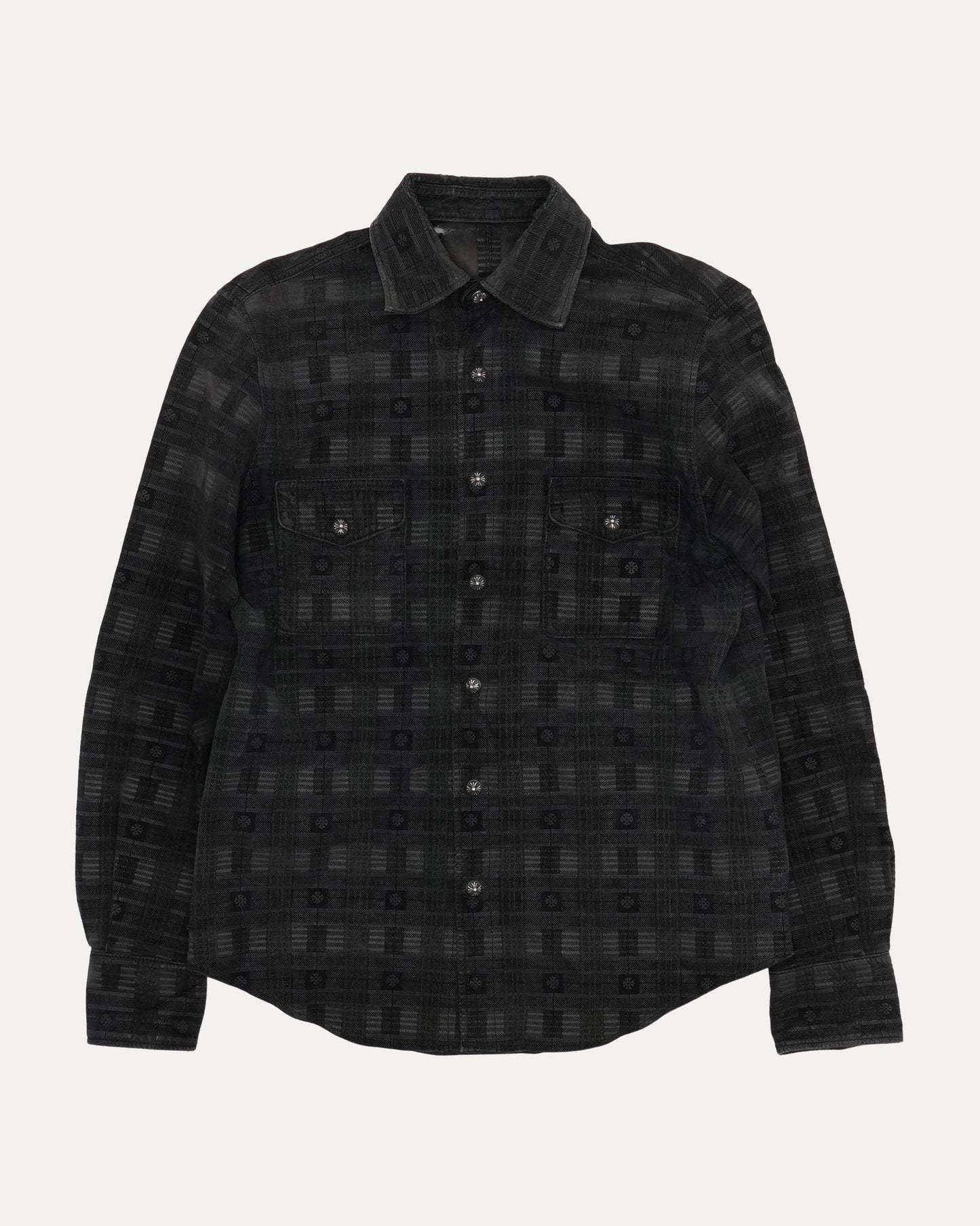 Plus Cross Leather Shirt