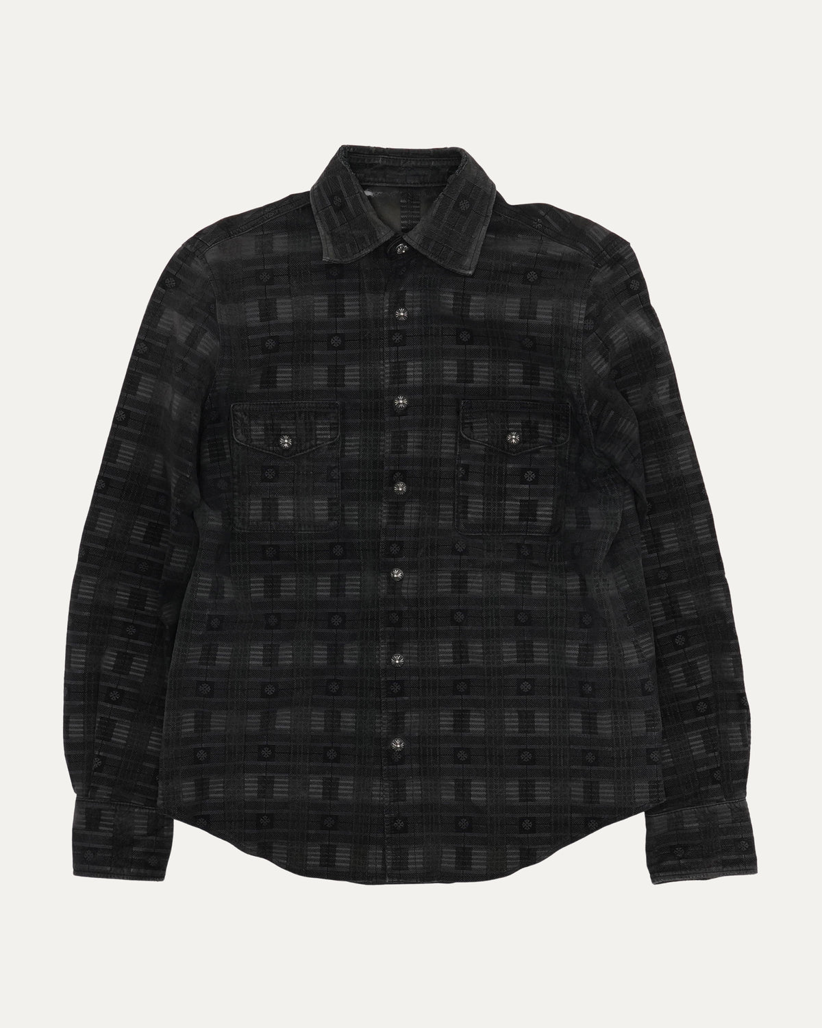 Plus Cross Leather Shirt