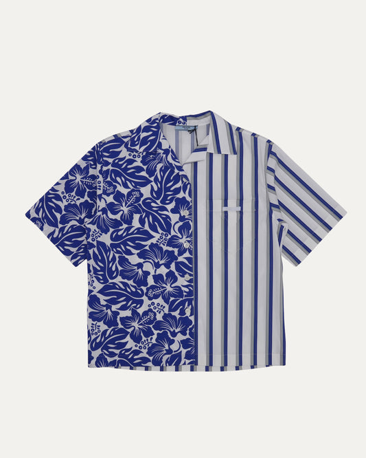 Floral and Striped Double Match Shirt