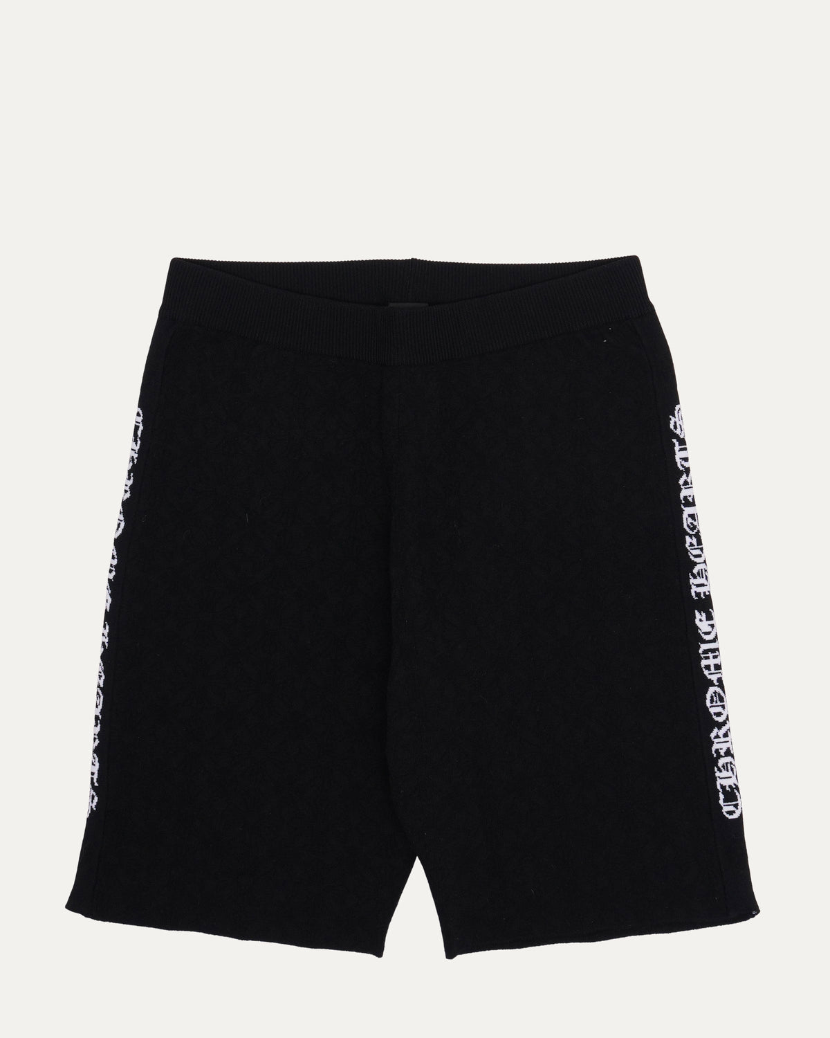 Intarsia Spell Out Bike Shorts