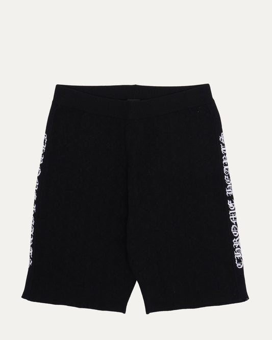 Intarsia Spell Out Bike Shorts