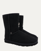 Cross Embellished Ugg Boots