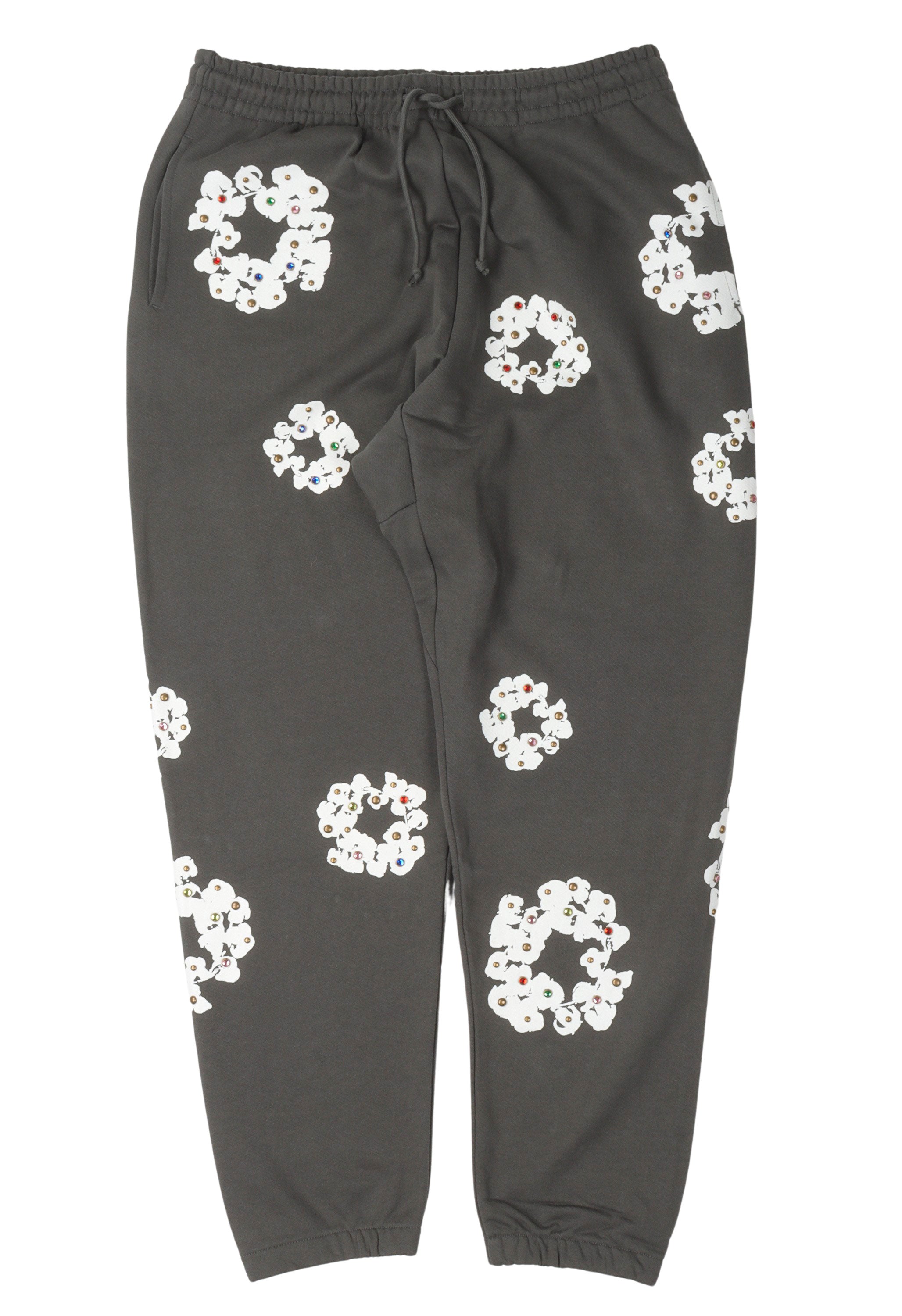 Denim Tears Rhinestone Cotton Wreath Sweatpants