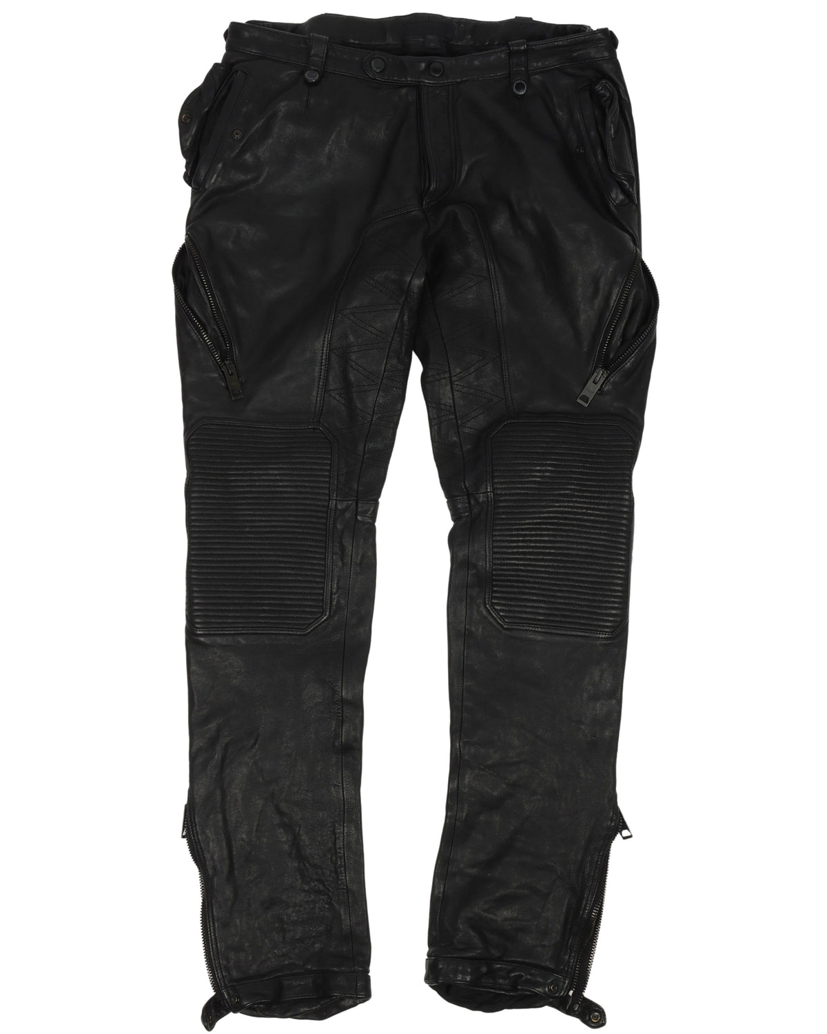 Leather Biker Pants