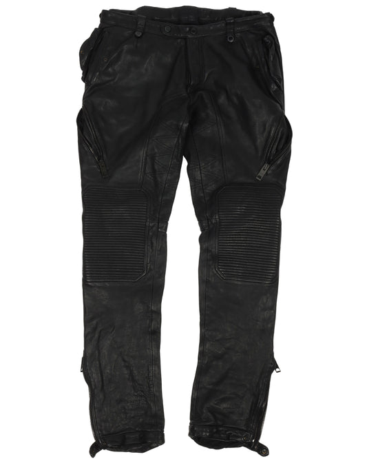 Leather Biker Pants