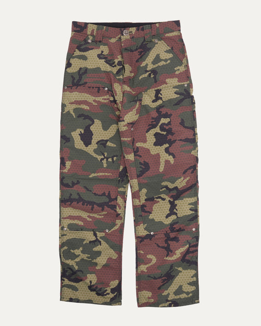 Camouflage Nylon Double Knee Pants