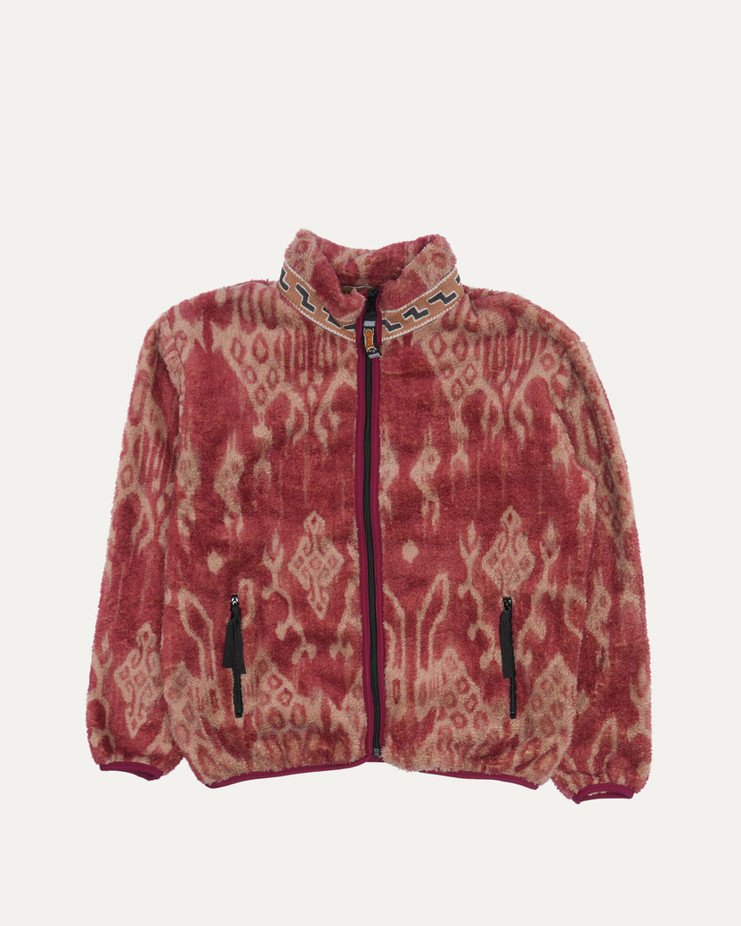 Java Kasuri Fleece Zip Blouson