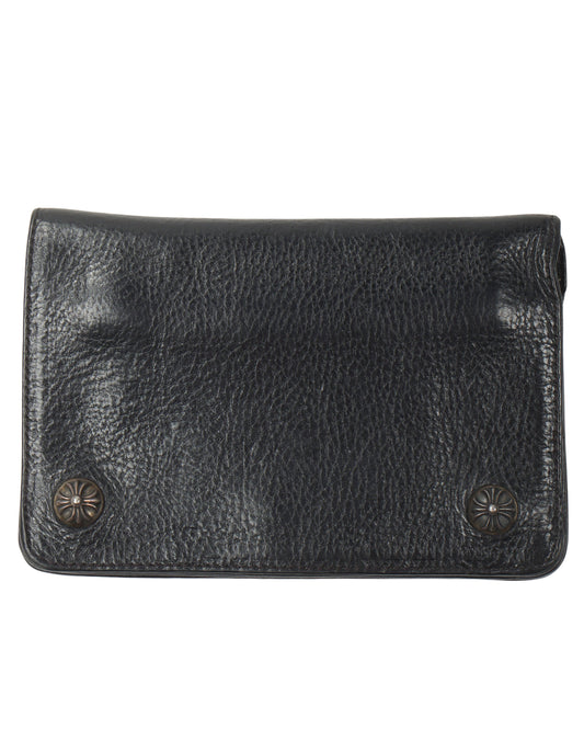Leather Zip Bifold Wallet