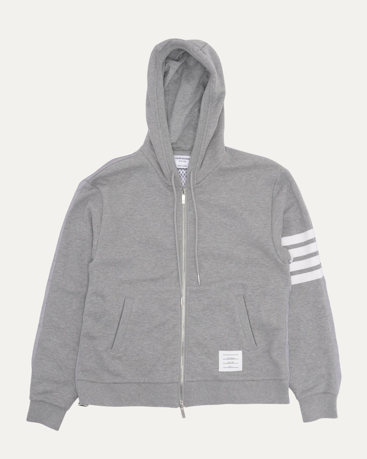 Mesh Lined 4Bar Zip Hoodie