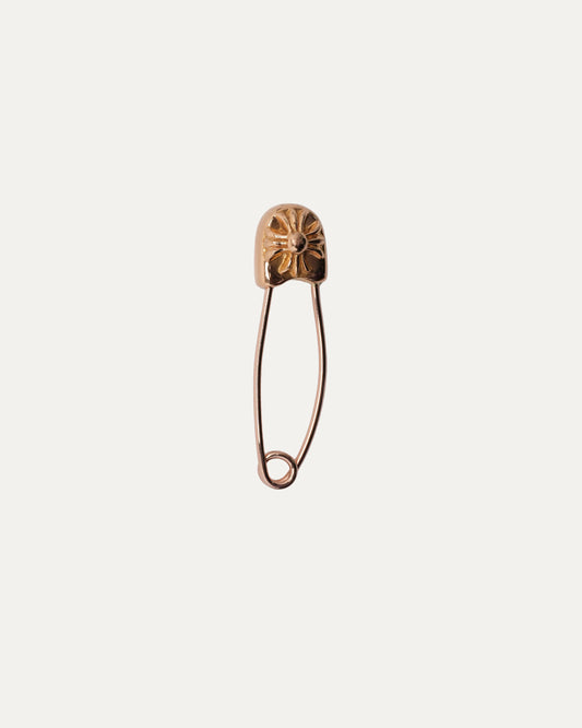 Gold Plus Cross Safety Pin