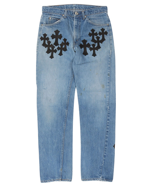 Chrome Hearts Levi's Cross Patch Jeans