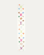 Takashi Murakami Monogram Multicolor Mink Scarf