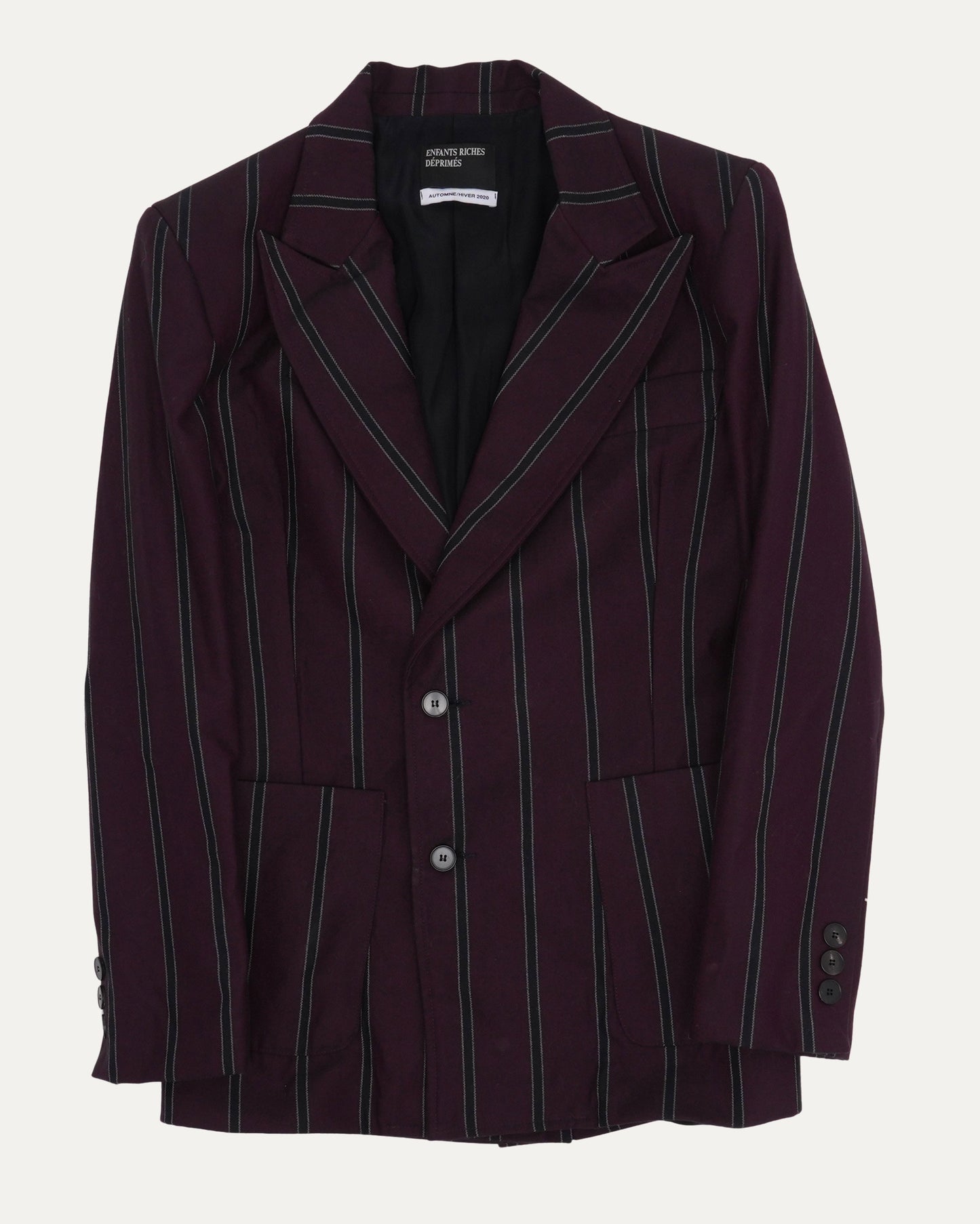 Striped Double Breasted Blazer