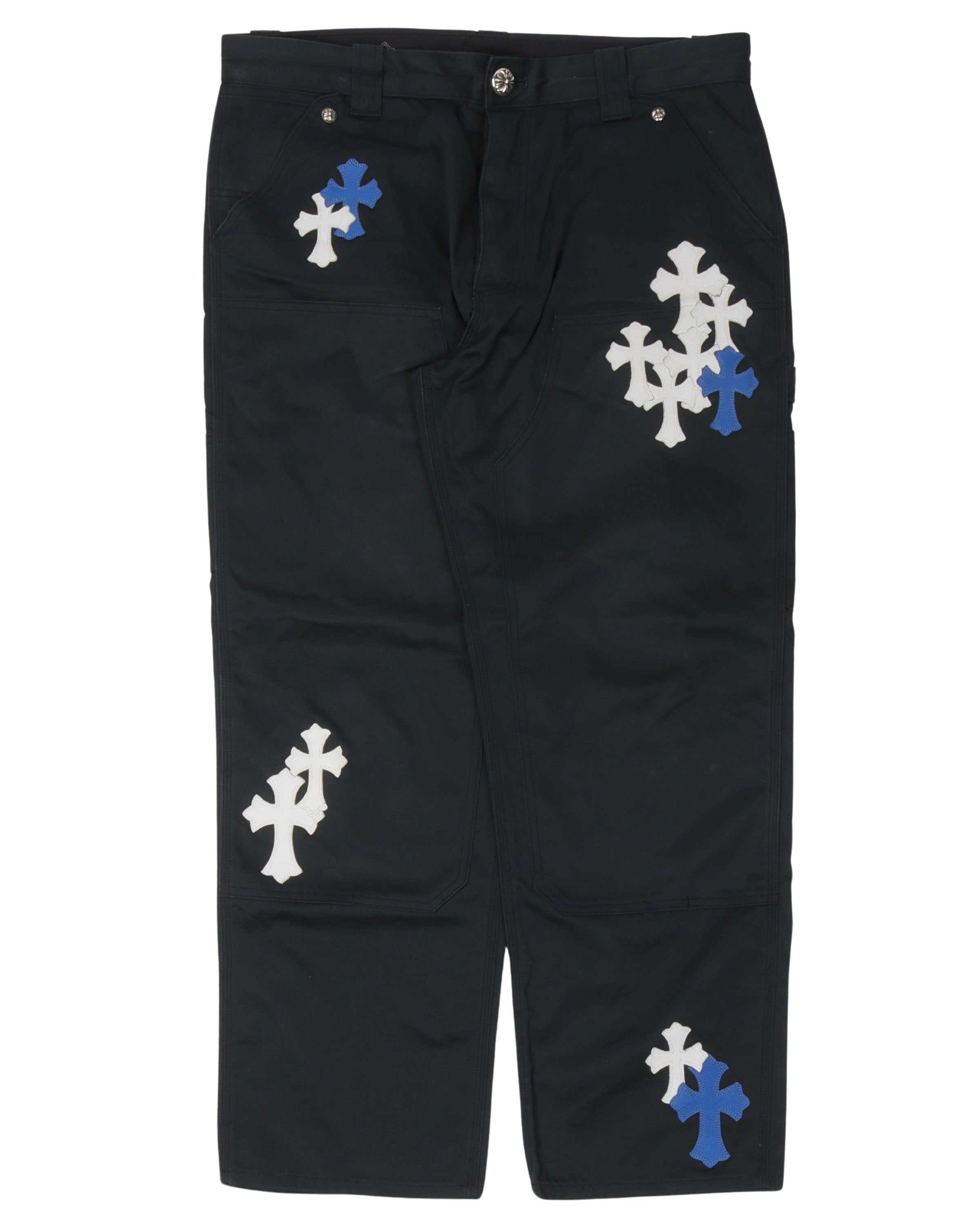 Multicolor Cross Patch Carpenter Pants