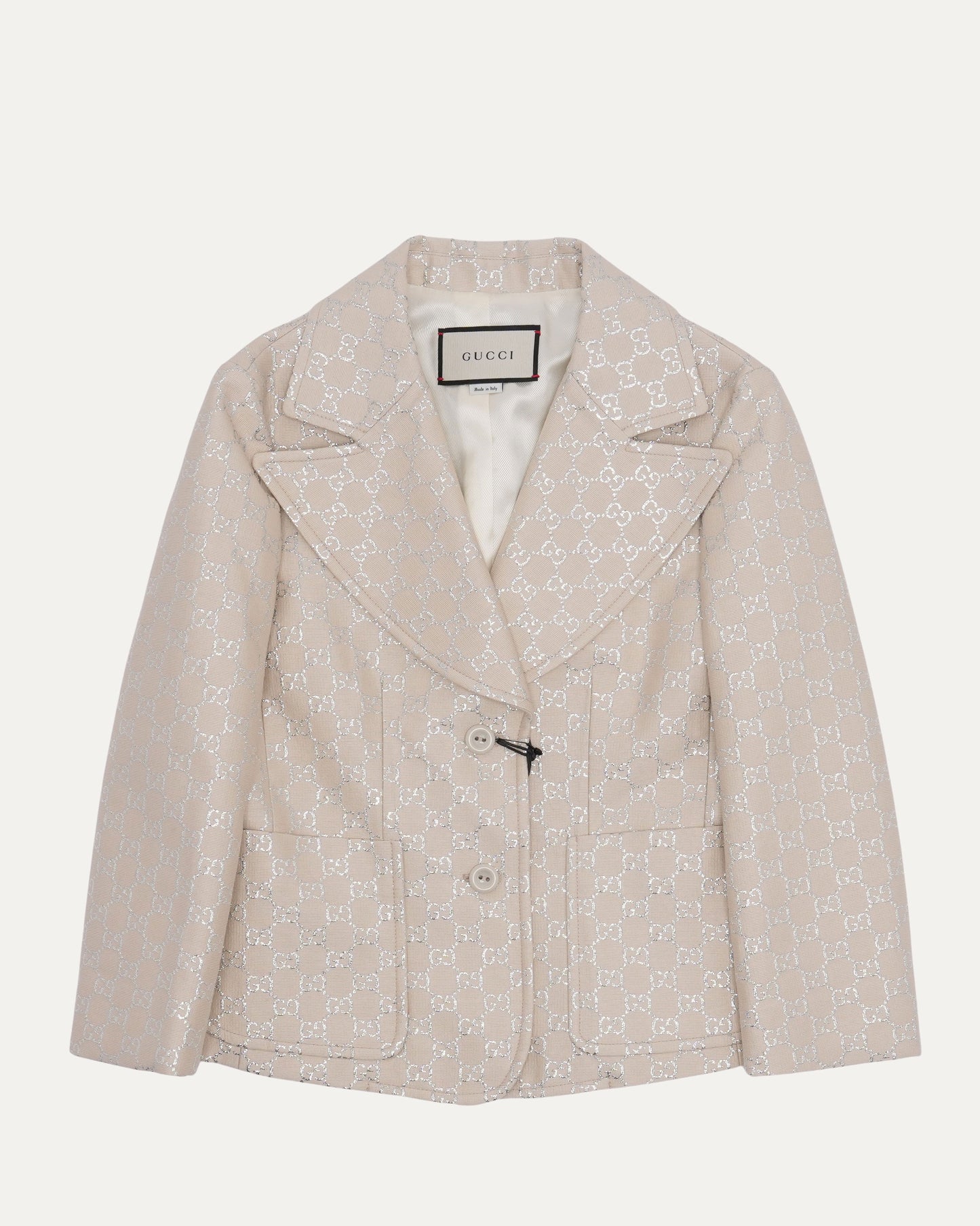 Cropped Monogram Blazer