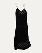 Velvet Burnout Hollow Cross Dress