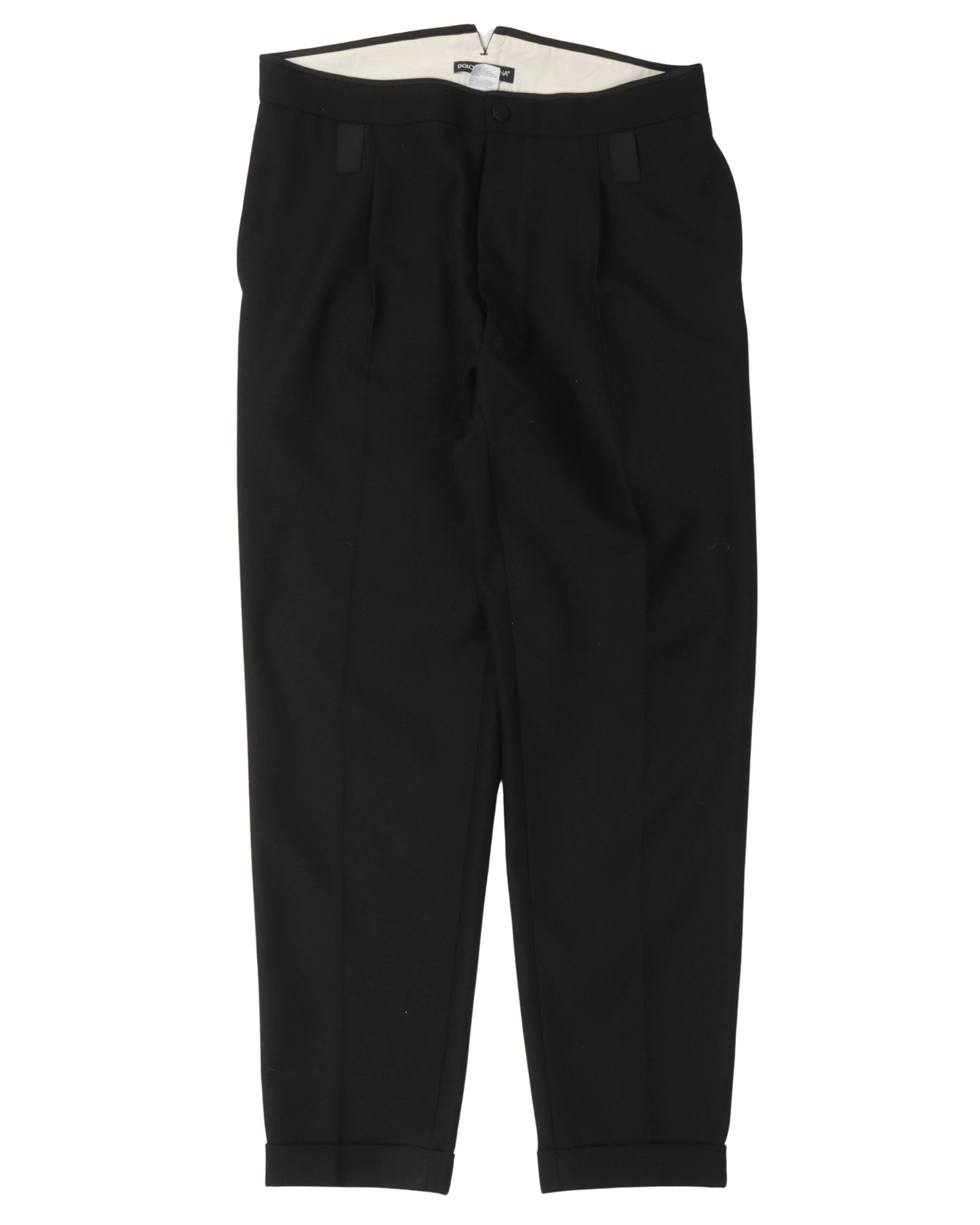 Silk Blend Pleated Trousers