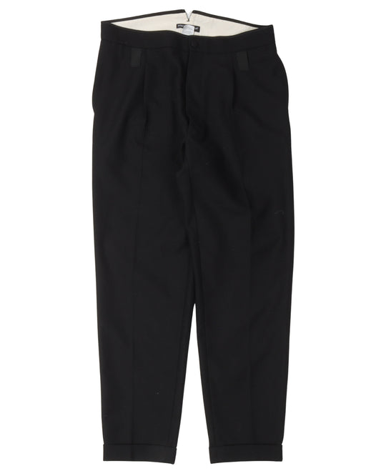Silk Blend Pleated Trousers