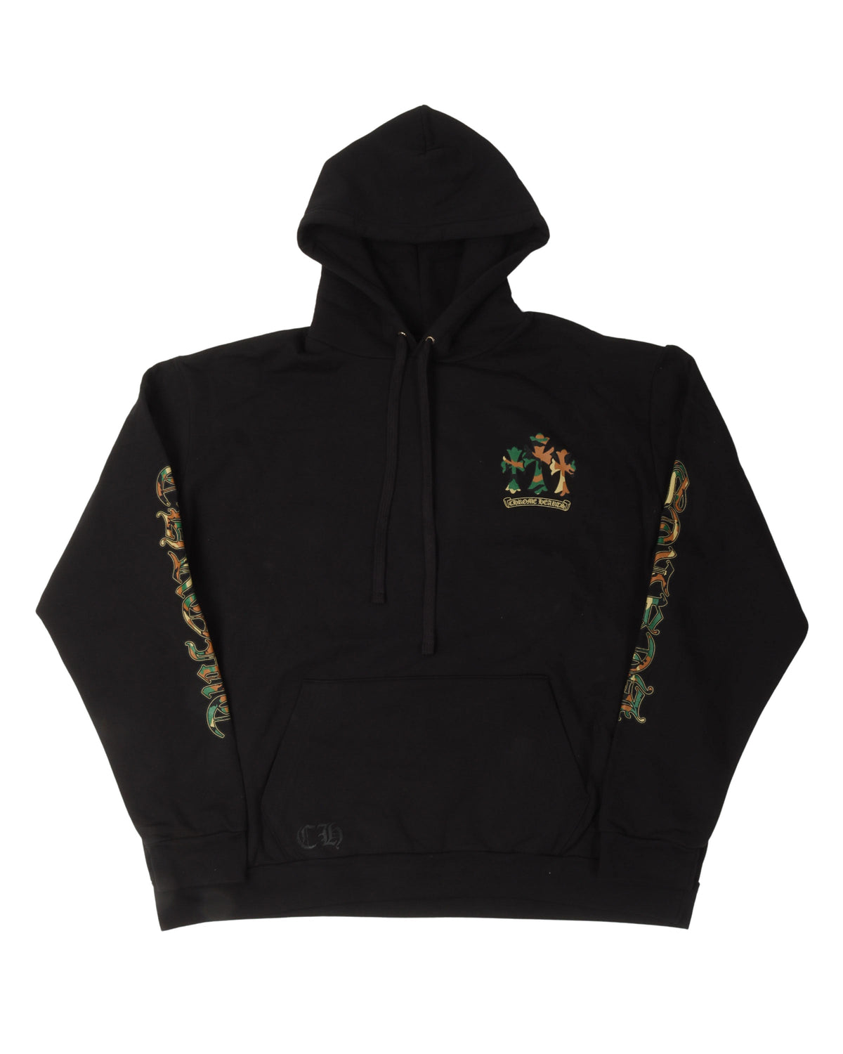 Camouflage Cemetery Cross Pullover Hoodie