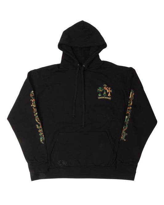 Camouflage Cemetery Cross Pullover Hoodie