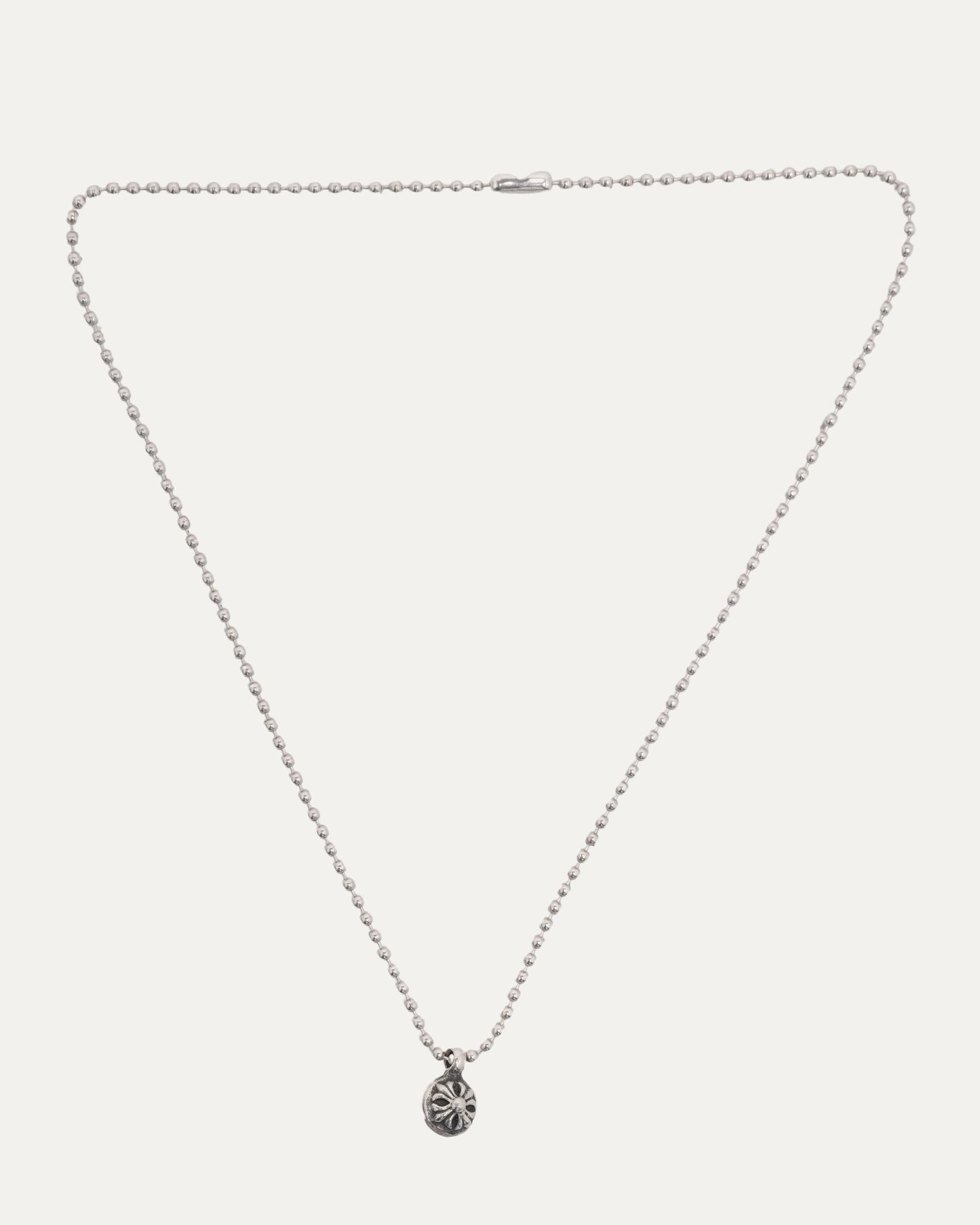 Plus Ball Pendant on Ball Chain Necklace