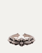 Mini Double Floral Cross Ring