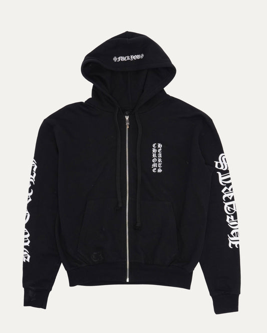 Vertical Logo Zip Hoodie