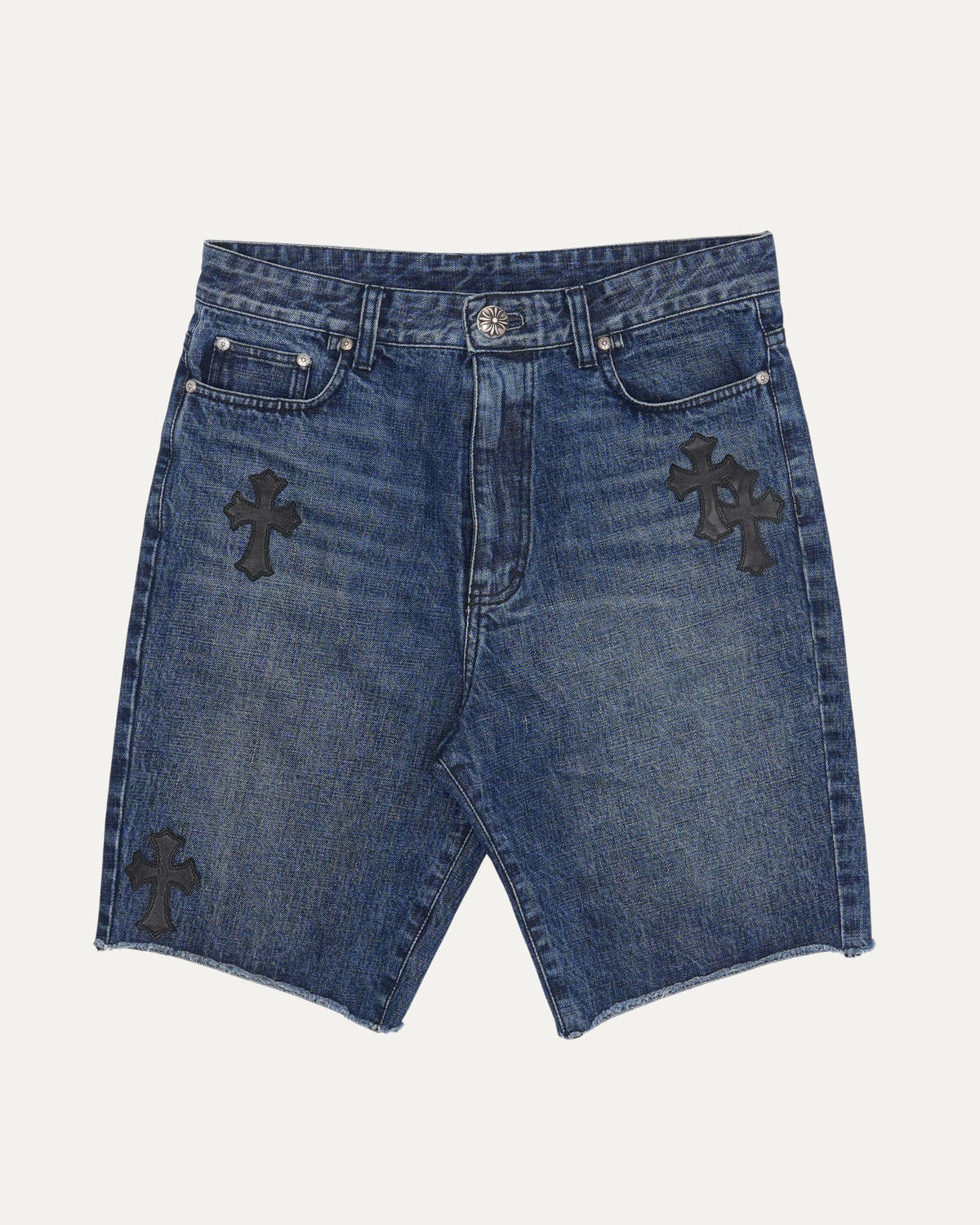 Turbo Diesel Cross Patch Jean Shorts