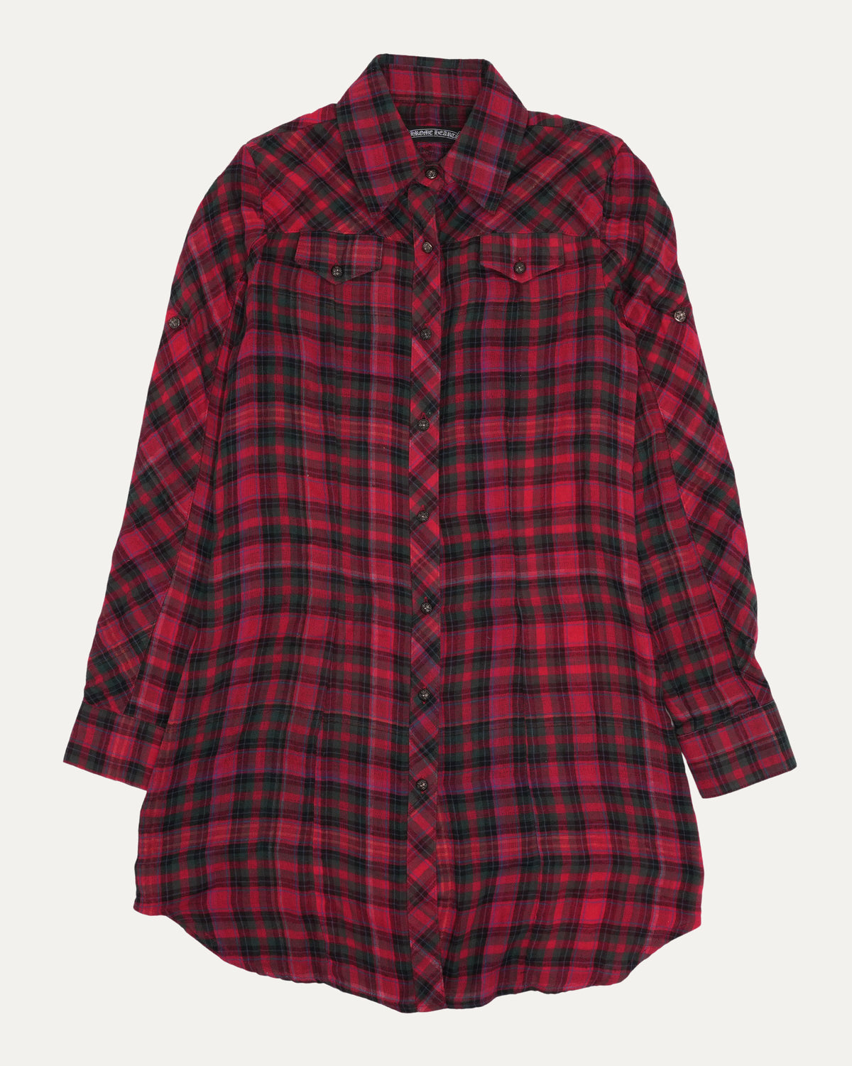 Cross Patch Flannel Dress