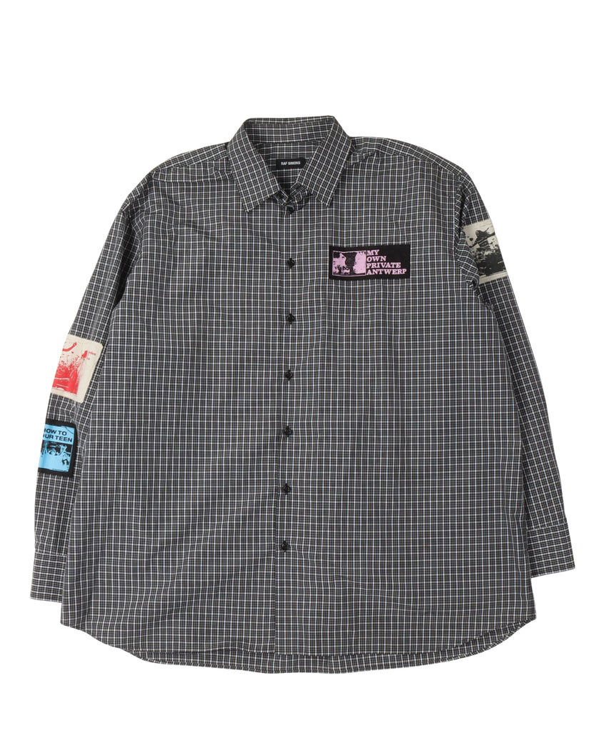 Punk Patch Checkered Shirt