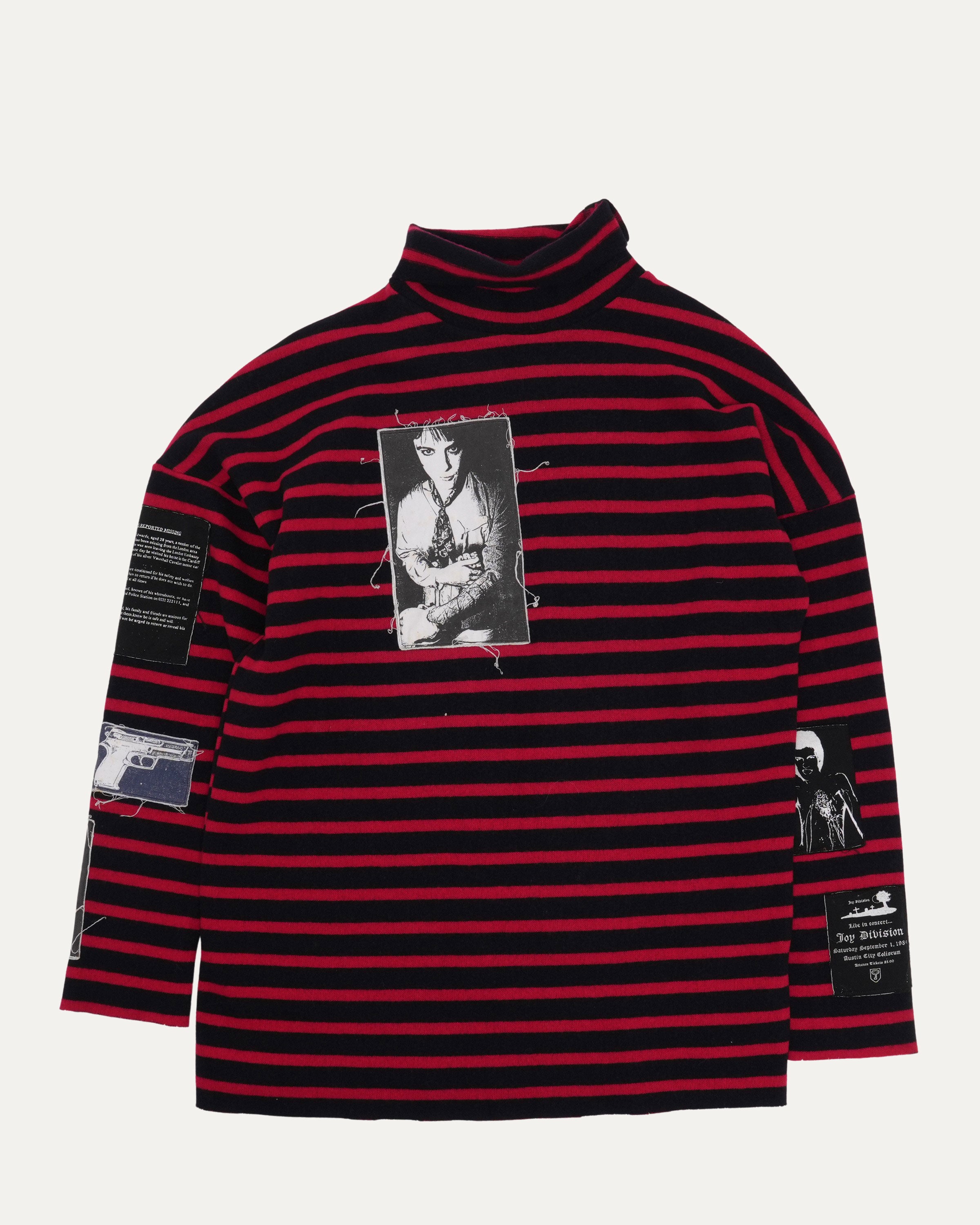 Raf Simons AW 2001 Riot Riot Riot Patched Sweater – Justin Reed