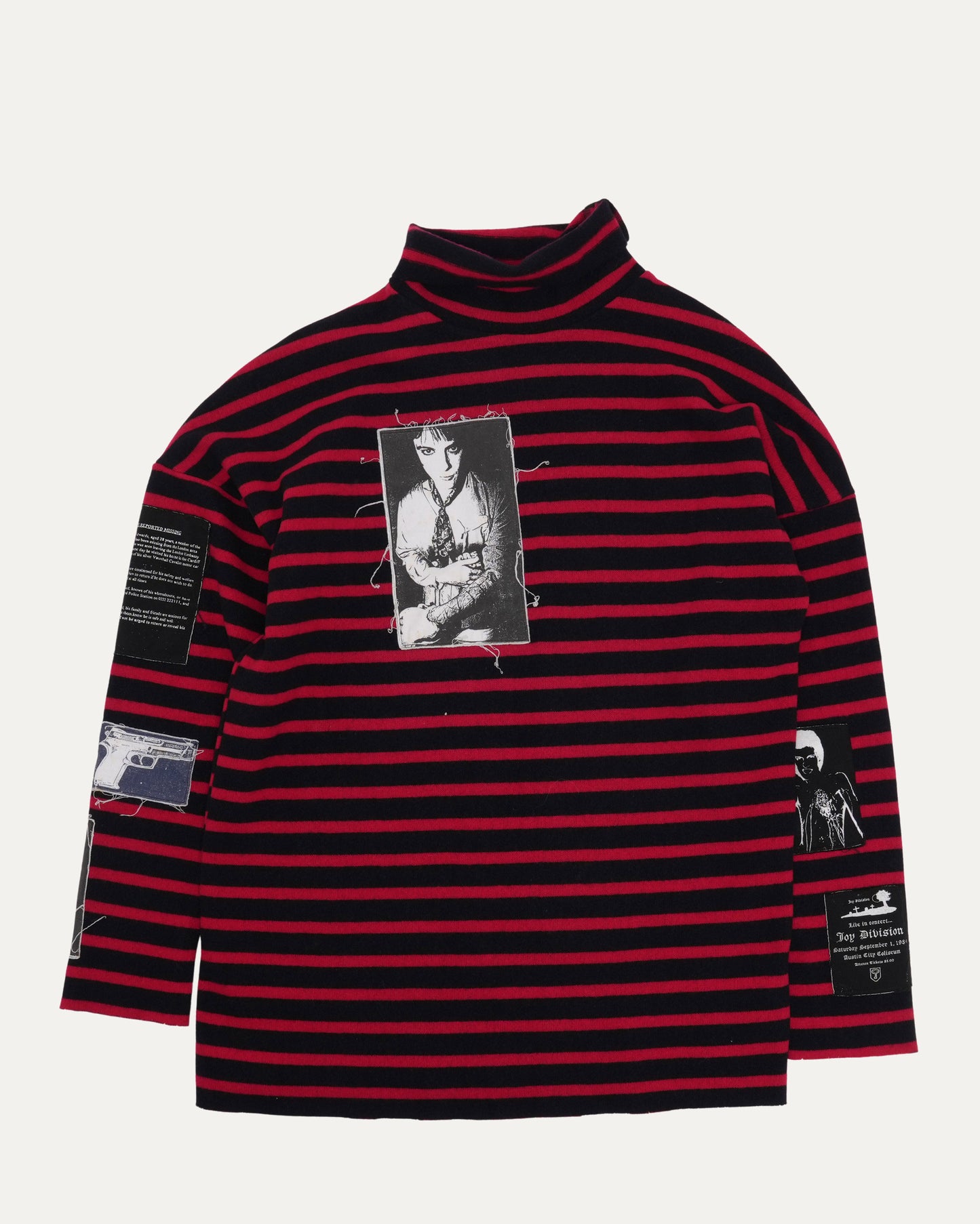 AW 2001 Riot Riot Riot Patched Sweater